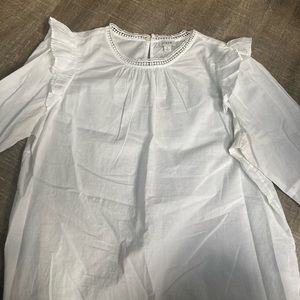 Jcrew crisp white shirt size large